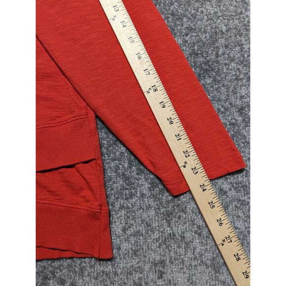 Coldwater Creek Top Women Size PXL Orange Layered Hem Long Sleeve Round Neck - Picture 12 of 12